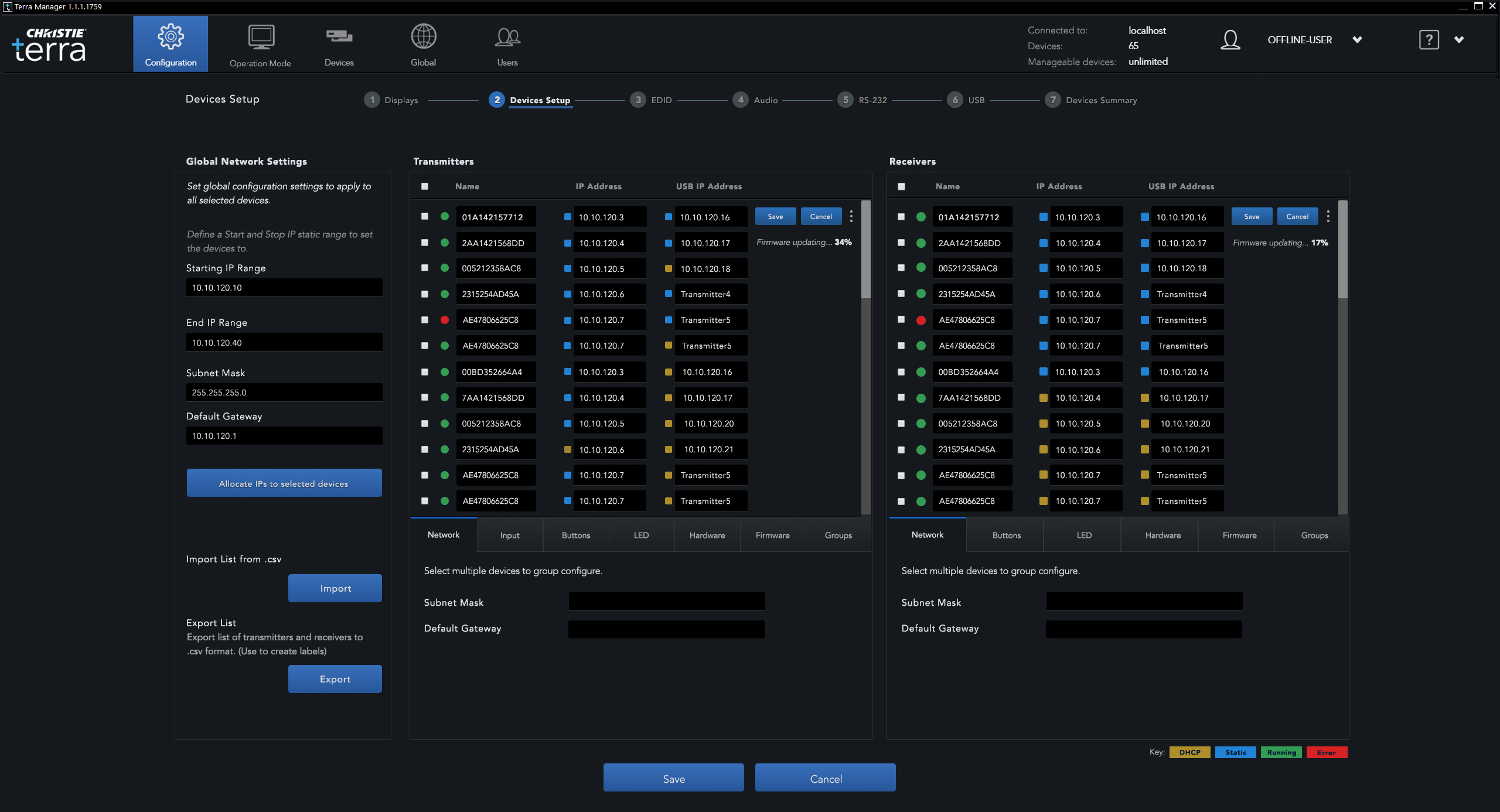 Terra Manager Product Device Setup